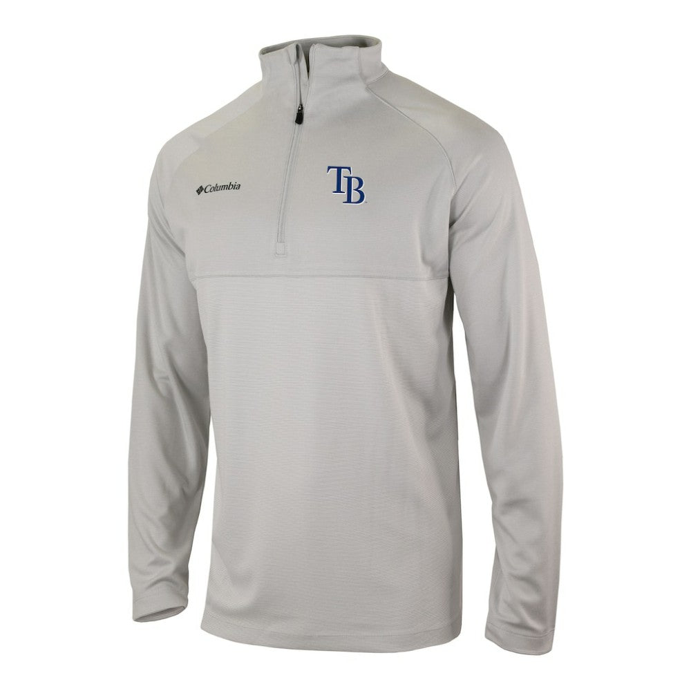 Gray Tampa Bay Rays Columbia Omni-Wick Raglan Rockin' It Quarter-Zip Pullover