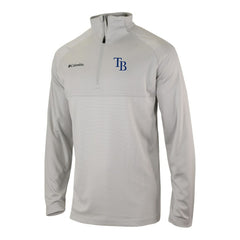 Gray Tampa Bay Rays Columbia Omni-Wick Raglan Rockin' It Quarter-Zip Pullover