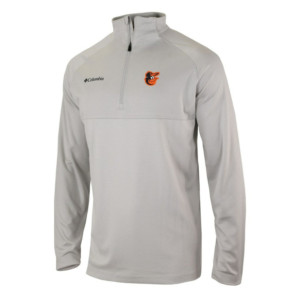 Gray Baltimore Orioles Columbia Omni-Wick Raglan Rockin' It Quarter-Zip Pullover