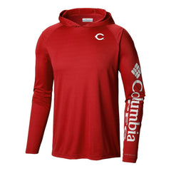 Red Cincinnati Reds Columbia Terminal Tackle Omni-Shade Pullover Hoodie