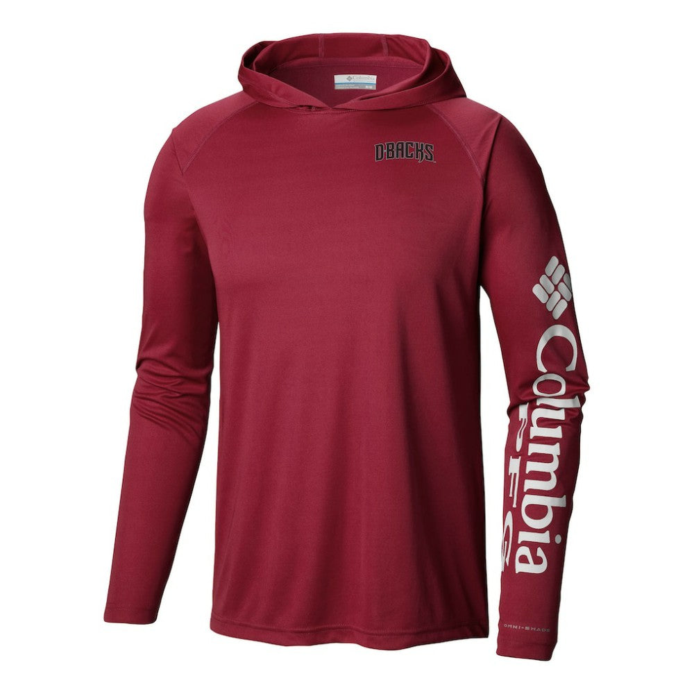 Red Arizona Diamondbacks Columbia Terminal Tackle Omni-Shade Pullover Hoodie