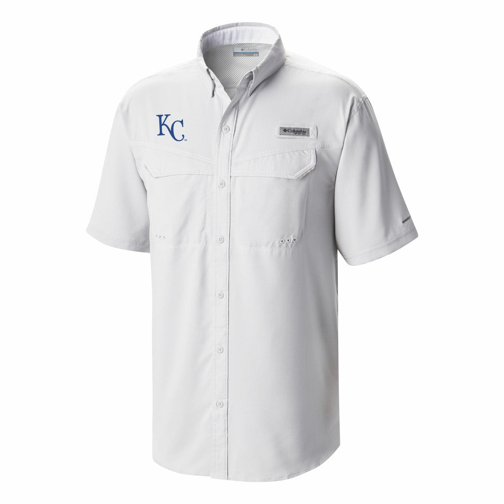 White Kansas City Royals Columbia Omni-Wick Low Drag Offshore Button-Up Shirt
