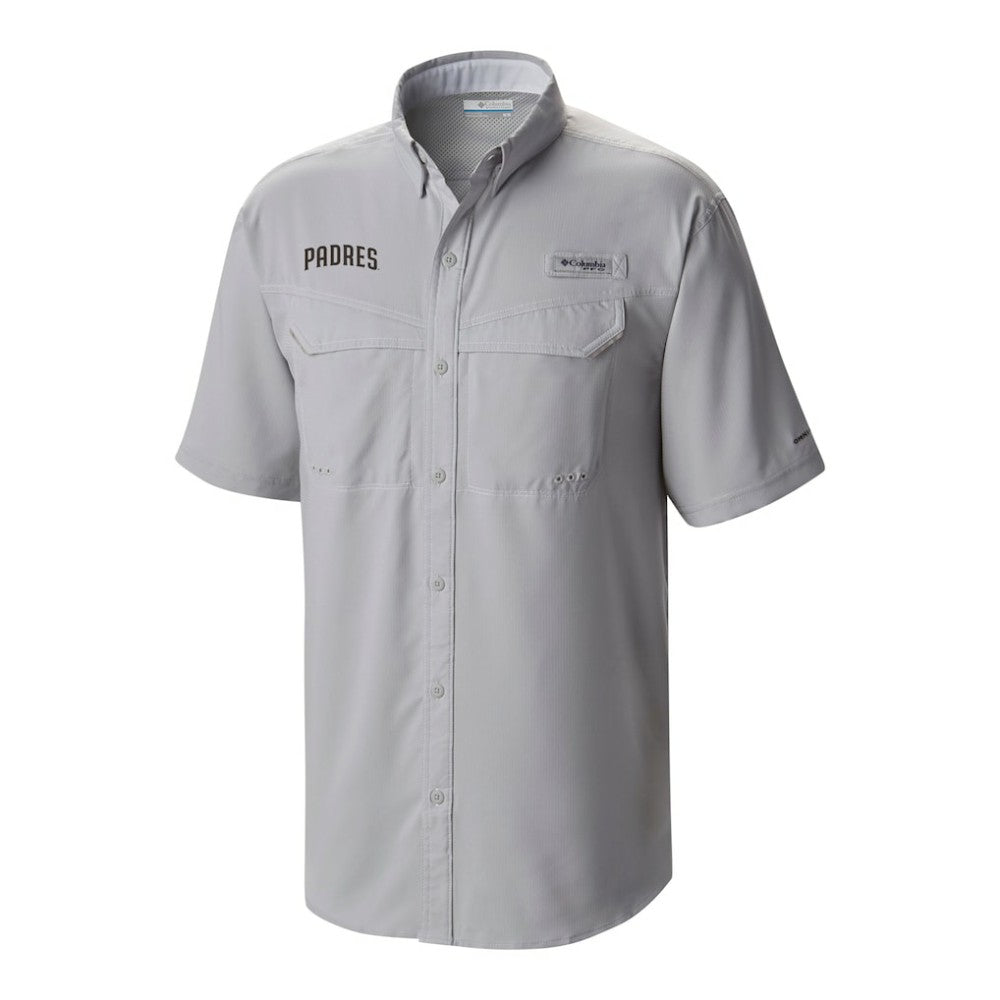 White San Diego Padres Columbia Omni-Wick Low Drag Offshore Button-Up Shirt