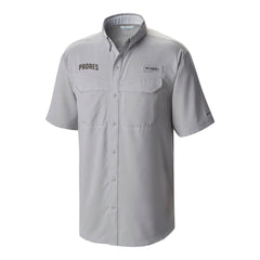 White San Diego Padres Columbia Omni-Wick Low Drag Offshore Button-Up Shirt