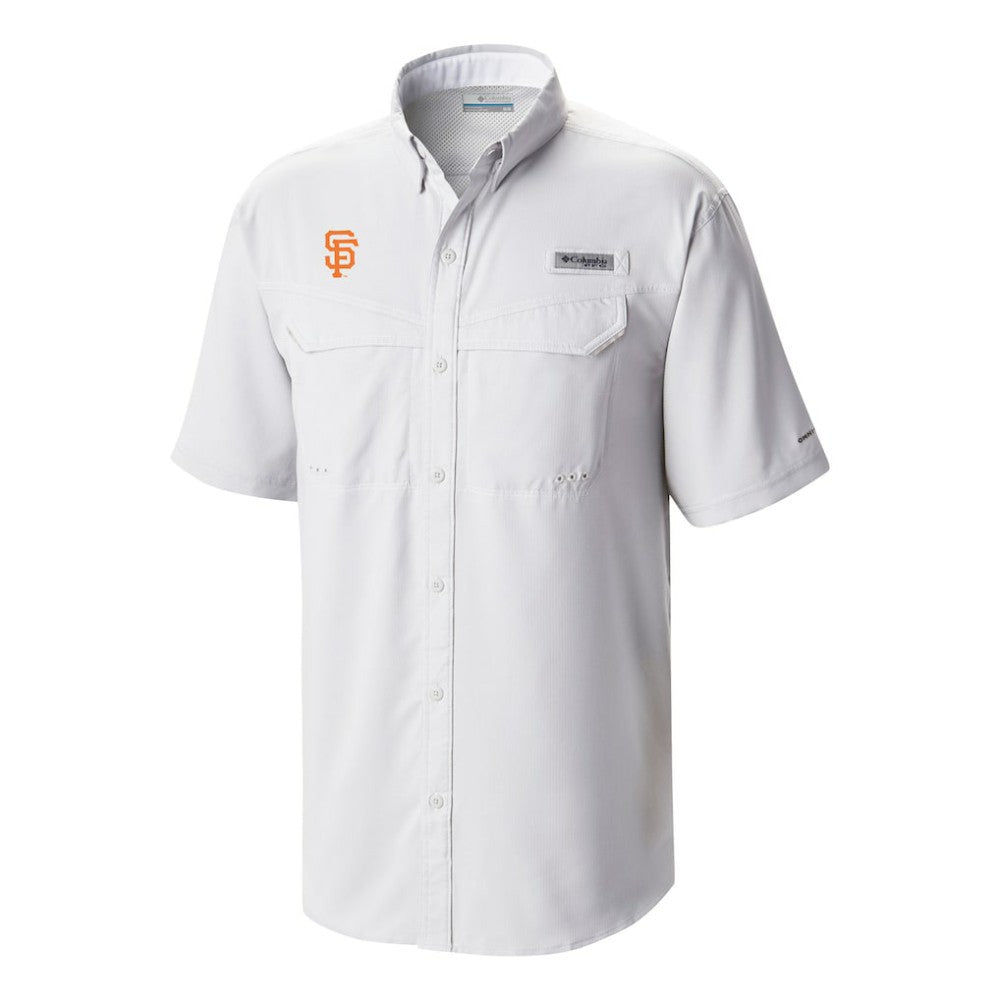 White San Francisco Giants Columbia Omni-Wick Low Drag Offshore Button-Up Shirt