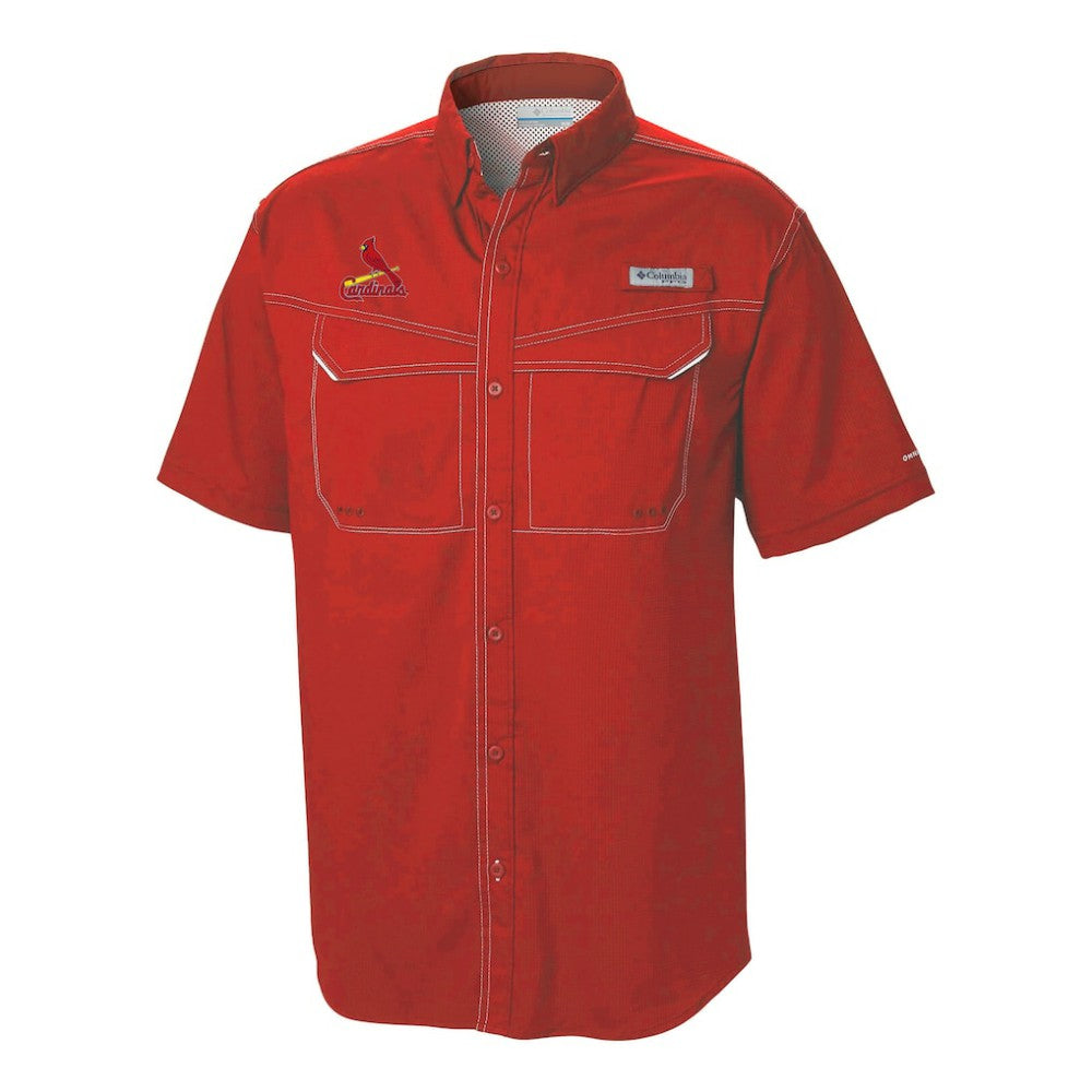 Red St. Louis Cardinals Columbia Omni-Wick Low Drag Offshore Button-Up Shirt