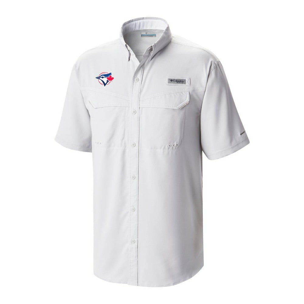 White Toronto Blue Jays Columbia Omni-Wick Low Drag Offshore Button-Up Shirt