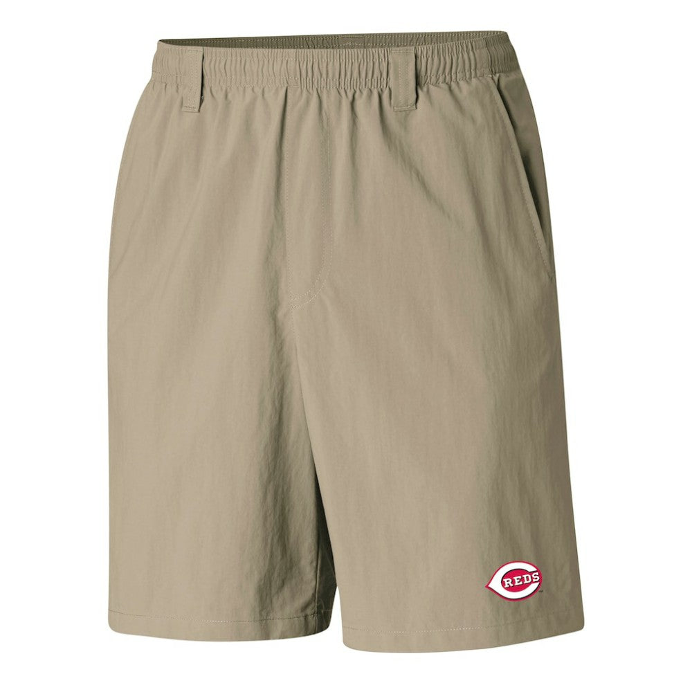 Tan Cincinnati Reds Columbia PFG Backcast III Water Shorts