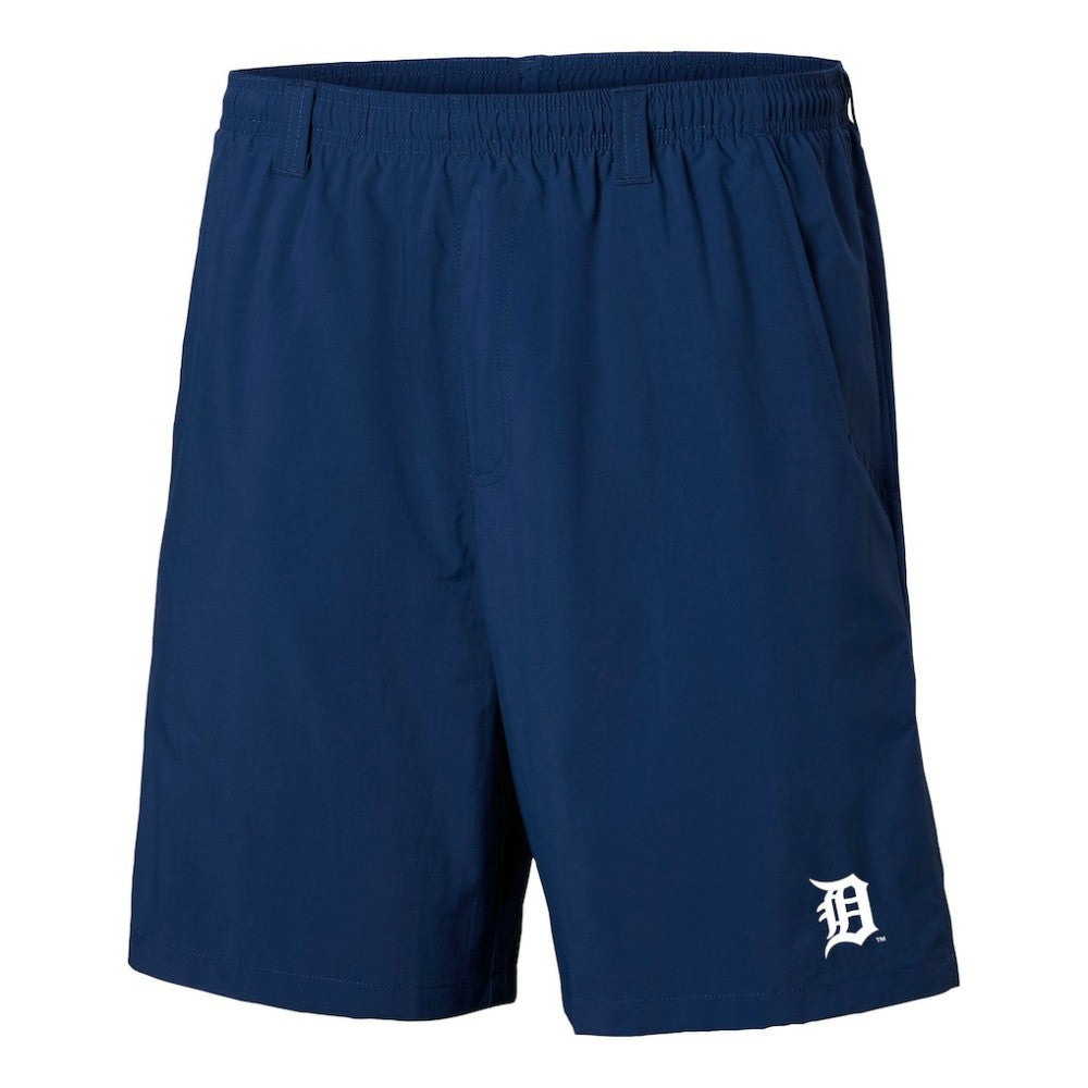 Navy Detroit Tigers Columbia PFG Backcast III Water Shorts