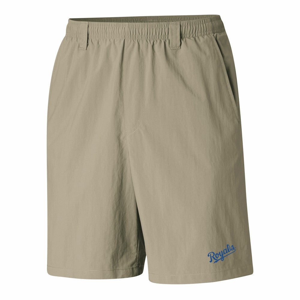 Tan Kansas City Royals Columbia PFG Backcast III Water Shorts