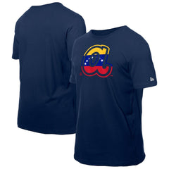 Navy Atlanta Braves New Era Venezuelan Flag Logo T-Shirt