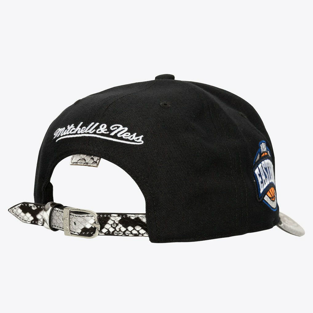 Mitchell & Ness Boston Celtics x Just Don I Love This Team Snakeskin Strapback Hat