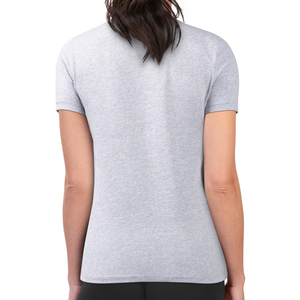 Heather Gray Minnesota Twins G-III 4Her by Carl Banks Women's Super-Slim Fit Lightweight Shadow Logo Graphic T-Shirt