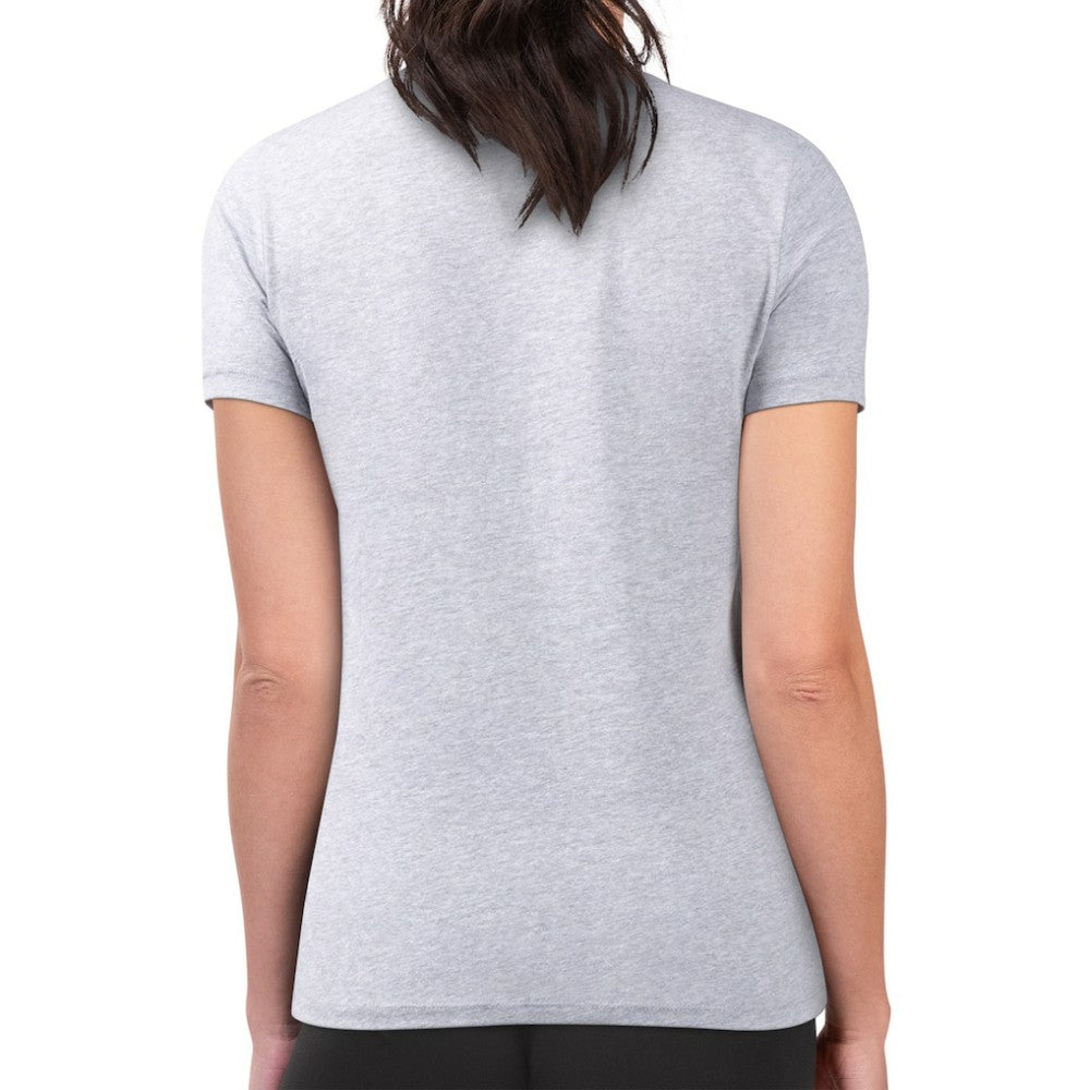 Heather Gray Arizona Diamondbacks G-III 4Her by Carl Banks Women's Super-Slim Fit Lightweight Shadow Logo Graphic T-Shirt