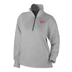 Gray Minnesota Twins Columbia Women's Birchwood Hills Quarter-Zip Pullover