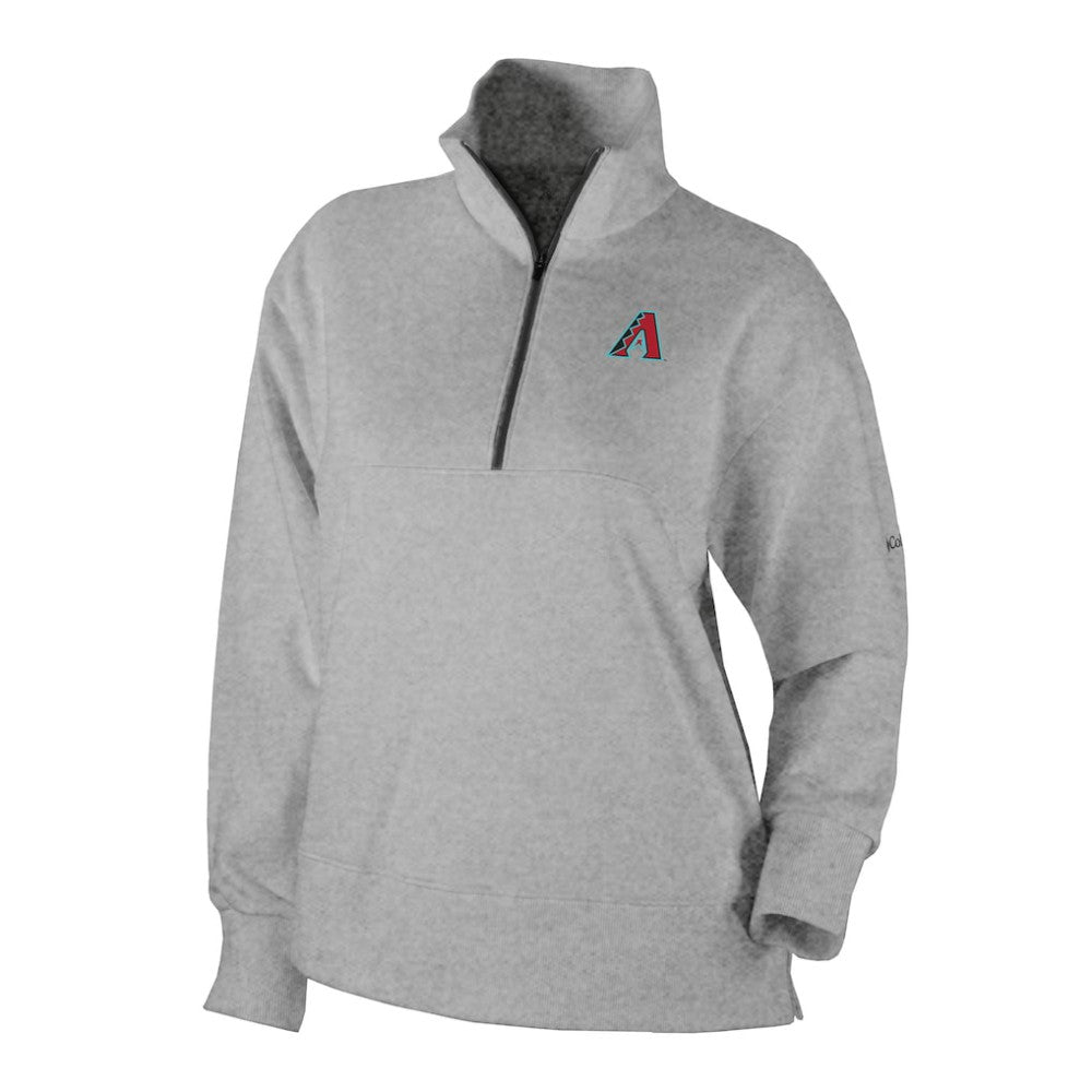 Gray Arizona Diamondbacks Columbia Women's Birchwood Hills Quarter-Zip Pullover