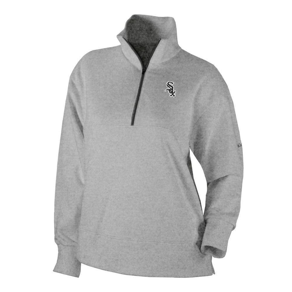 Gray Chicago White Sox Columbia Women's Birchwood Hills Quarter-Zip Pullover