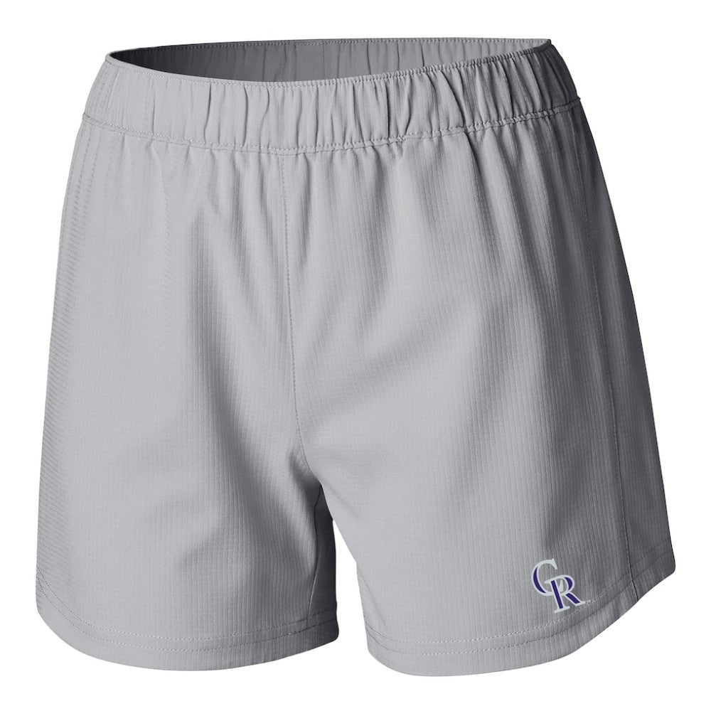 Gray Colorado Rockies Columbia Women's Tamiami Pull-On Shorts
