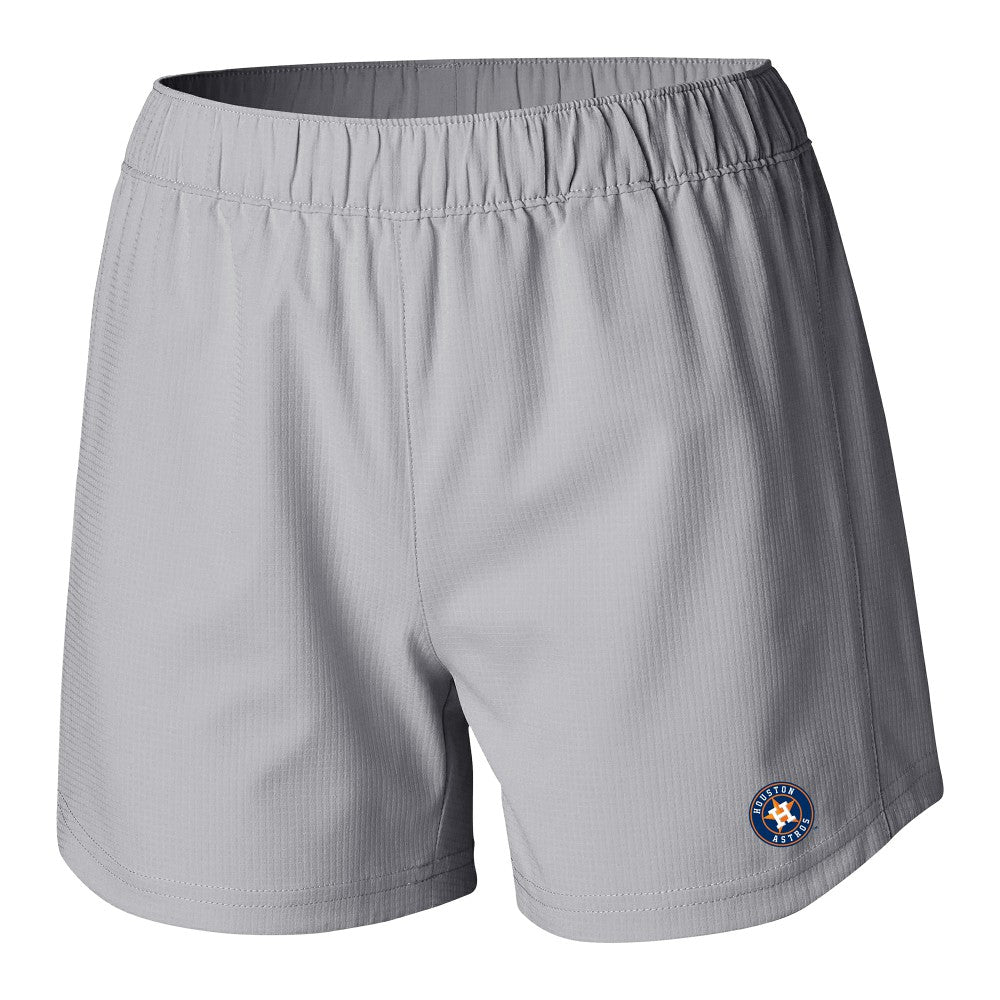 Gray Houston Astros Columbia Women's Tamiami Pull-On Shorts