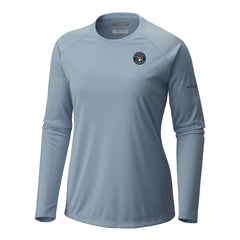 Light Blue Milwaukee Brewers Columbia Tidal Tee II Long Sleeve T-Shirt