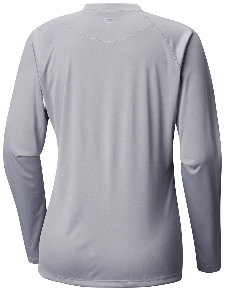 Gray Los Angeles Angels Columbia Tidal Tee II Long Sleeve T-Shirt