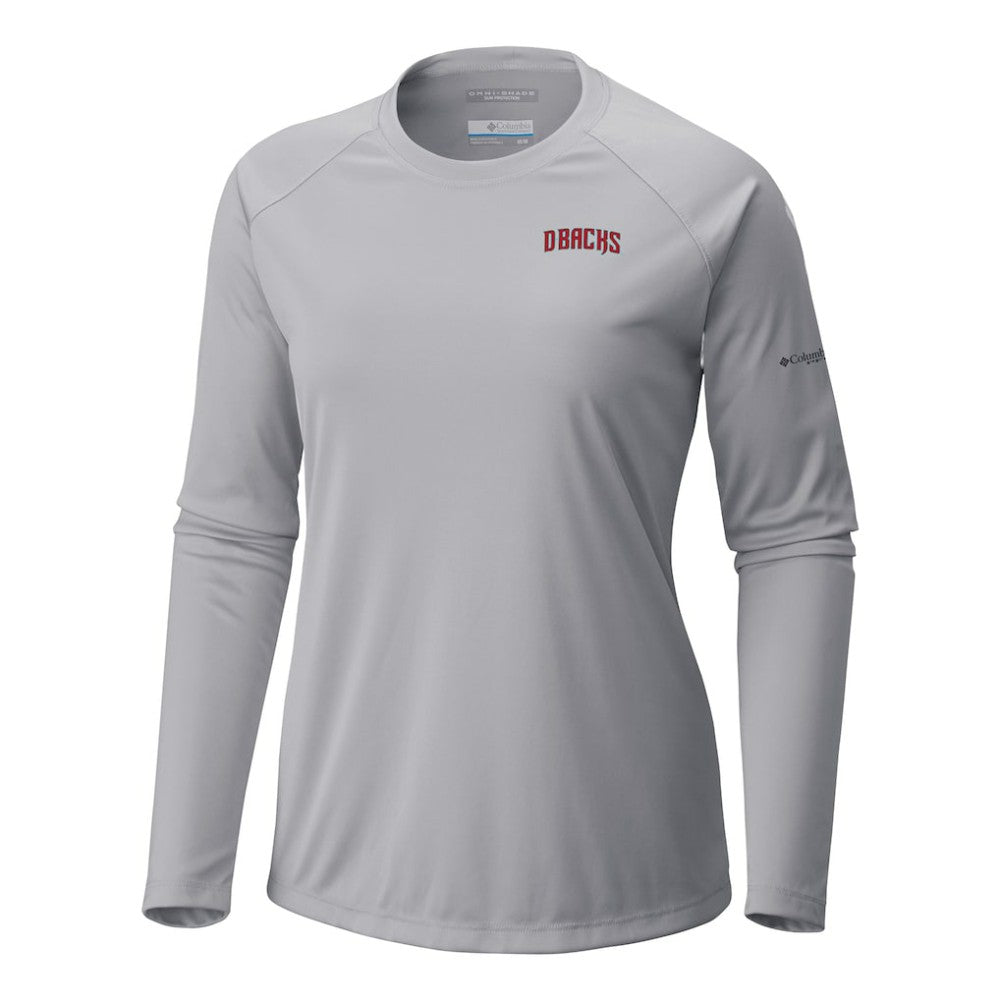 Gray Arizona Diamondbacks Columbia Tidal Tee II Long Sleeve T-Shirt