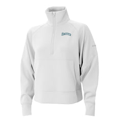 White Seattle Mariners Columbia Women's Wickhams Hills Raglan Omni-Wick Quarter-Zip Pullover