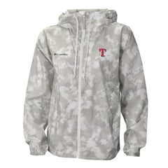 Gray/White Texas Rangers Columbia Women's Flash Challenger Full-Zip Hoodie Windbreaker Jacket