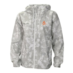 Gray/White Baltimore Orioles Columbia Women's Flash Challenger Full-Zip Hoodie Windbreaker Jacket