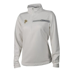 White Pittsburgh Pirates Columbia Women's Skiff Guide Fleece Half-Zip Pullover Jacket