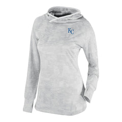 White Kansas City Royals Columbia Women's Omni-Wick Sunday Ball Raglan Pullover Hoodie