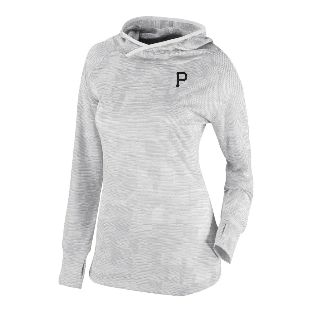 White Pittsburgh Pirates Columbia Women's Omni-Wick Sunday Ball Raglan Pullover Hoodie