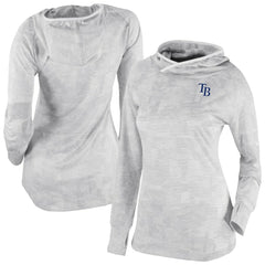 White Tampa Bay Rays Columbia Women's Omni-Wick Sunday Ball Raglan Pullover Hoodie