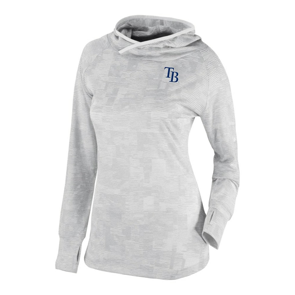 White Tampa Bay Rays Columbia Women's Omni-Wick Sunday Ball Raglan Pullover Hoodie