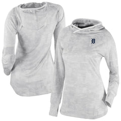 White Detroit Tigers Columbia Women's Omni-Wick Sunday Ball Raglan Pullover Hoodie