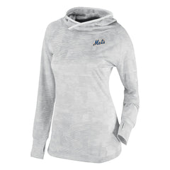 White New York Mets Columbia Women's Omni-Wick Sunday Ball Raglan Pullover Hoodie