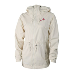 Cream Atlanta Braves Columbia Women's Lily Park Full-Zip Rain Jacket