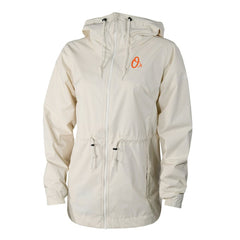 Cream Baltimore Orioles Columbia Women's Lily Park Full-Zip Rain Jacket
