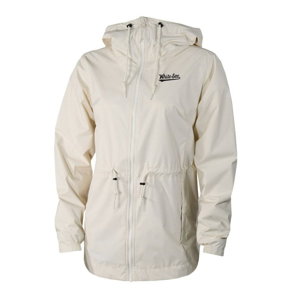 Cream Chicago White Sox Columbia Women's Lily Park Full-Zip Rain Jacket