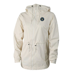 Cream Milwaukee Brewers Columbia Women's Lily Park Full-Zip Rain Jacket