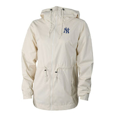 Cream New York Yankees Columbia Women's Lily Park Full-Zip Rain Jacket