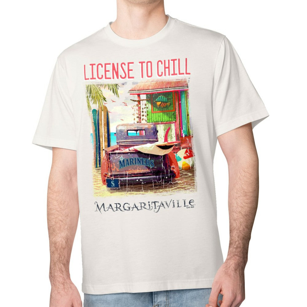Cream Seattle Mariners Margaritaville License to Chill T-Shirt