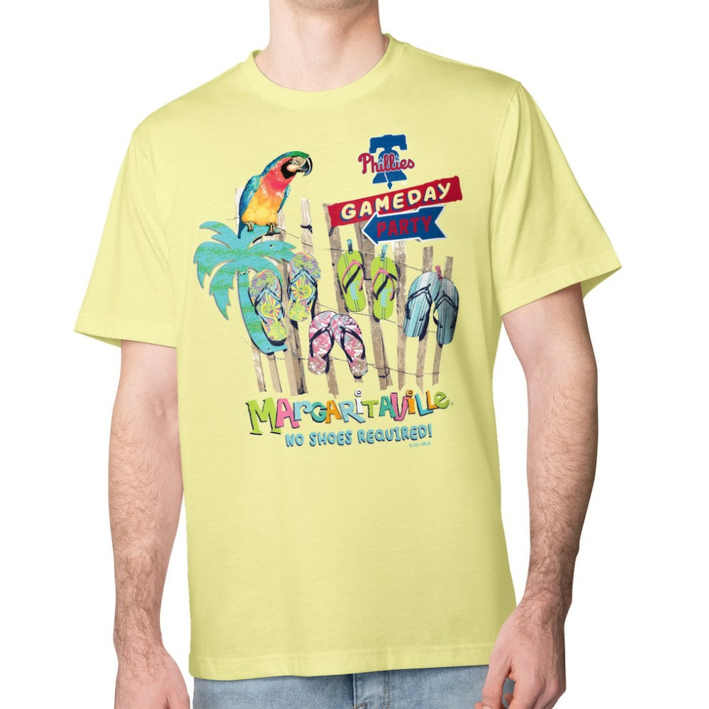 Yellow Philadelphia Phillies Margaritaville Gameday Party T-Shirt