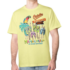 Yellow Baltimore Orioles Margaritaville Gameday Party T-Shirt