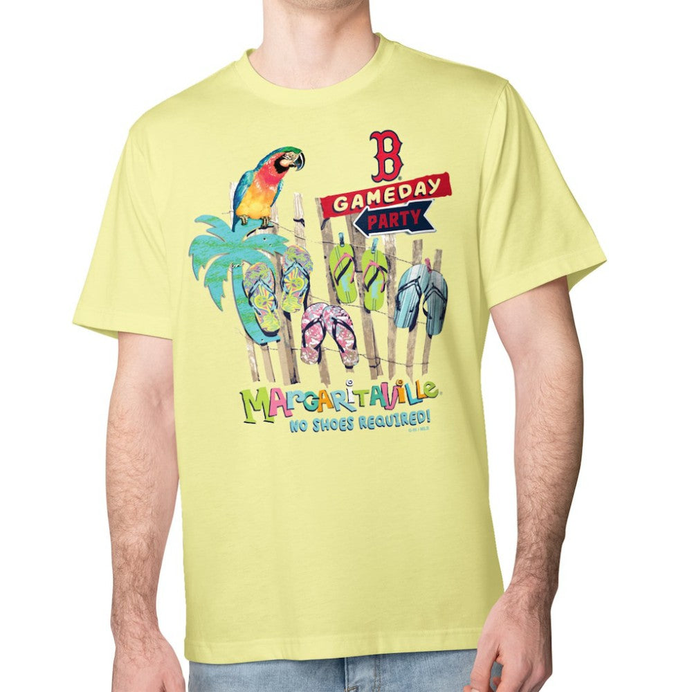Yellow Boston Red Sox Margaritaville Gameday Party T-Shirt