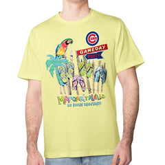 Yellow Chicago Cubs Margaritaville Gameday Party T-Shirt