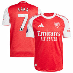 Bukayo Saka Arsenal 2025/26 Home Player Jersey