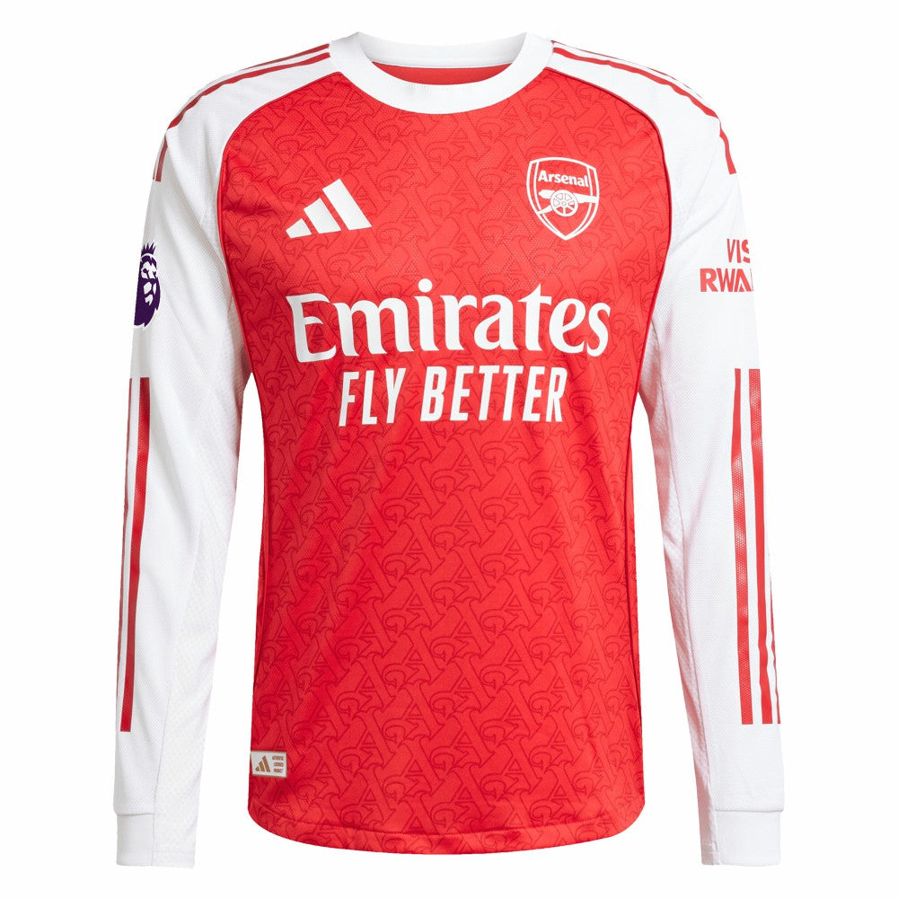 William Saliba Arsenal 2025/26 Home Long Sleeve Player Jersey