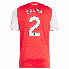 William Saliba Arsenal 2025/26 Home Replica Player Jersey