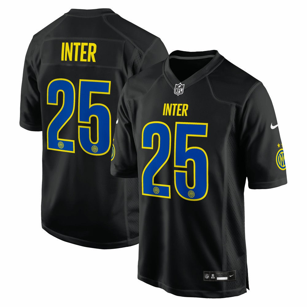 Inter Milan 2025 Soccer x NFL Game Jersey